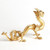 Global Views Standing Dragon Gold Leaf Sculpture 