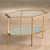 Global Views Hexagon Gold Leaf Table 
