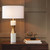 Global Views Marble Cinch White Table Lamp 