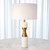 Global Views Marble Cinch White Table Lamp 