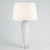 Global Views Teardrop Glass White Table Lamp 