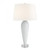 Global Views Teardrop Glass White Table Lamp 