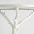 Global Views White Faux Bois Side Table 