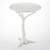Global Views White Faux Bois Side Table 