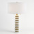 Global Views Marble Stack White Table Lamp 