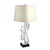 Global Views Facet Block Table Lamp Double 