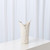 Global Views Crocodile Medium Matte White Vase 