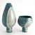 Global Views Two Tone Squat Pod Azure Vase 
