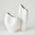 Global Views Horn Small Matte White Vase 