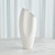 Global Views Horn Large Matte White Vase 