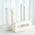 Global Views Rectangle Medium White Vase 