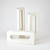 Global Views Rectangle Small White Vase 