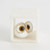 Global Views Alabaster Big Eyed Owl in Cube Small Sculpture 