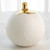 Global Views Dipped Large Golden Crackle/White Sphere Vase 