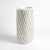Global Views Radiator Swirl Large Matte White Vase 