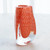 Global Views Triangular Bubbled Orange Vase 