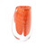 Global Views Triangular Bubbled Orange Vase 
