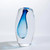 Global Views Offset Small Light Blue Vase 