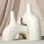 Global Views Stretch Large Cream Stone Vase 