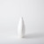 Global Views Asymmetrical Stipple Large Matte White Vase 