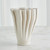 Global Views Ripple Printed Tall Matte White Vase 