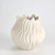 Global Views Bloom Round Matte White Vase 