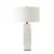 Global Views Totem Matte White Table Lamp 