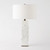 Global Views Totem Matte White Table Lamp 