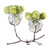 Global Views Twig 2 Nickel Vase Holder 