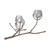 Global Views Twig 3 Nickel Vase Holder 