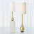 Global Views Bulb Vase Brushed Brass Table Lamp 