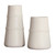 Global Views Linen Medium Soft White Vase 