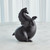 Global Views Andalusian Horse Matte Black Sculpture 