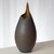 Global Views Frosted Large Grey Vase with Amber Casing 