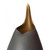 Global Views Frosted Large Grey Vase with Amber Casing 
