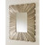 Global Views Linenfold Small Silver Mirror 