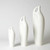 Global Views Indentation Medium Matte White Vase 