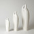 Global Views Indentation Medium Matte White Vase 