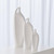 Global Views Indentation Medium Matte White Vase 