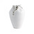 Global Views Cascading Reef Tall White Vase 