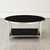 Global Views Circle/Square Nickel with Black Granite Cocktail Table 