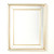 Global Views Bevel on Bevel Gold Leaf Mirror 