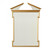Global Views Broken Pediment Gold Leaf Mirror 
