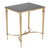 Global Views Rectangular French Square Leg Brass Table 