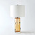 Global Views Amber Glass Table Lamp 