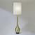 Global Views Bulb Brushed Brass Floor Lamp 