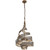 Varaluz Flow 3 Light Twist Pendant - Hammered Ore 