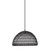 Alora Lighting Bondi 16-in Matte Black/Opal Glass 1 Light Pendant 