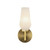 Alora Lighting Krysta 10-in Brushed Gold/Opal Glass 1 Light Wall Vanity 