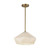 Alora Lighting Krysta 14-in Brushed Gold/Opal Glass 1 Light Pendant 